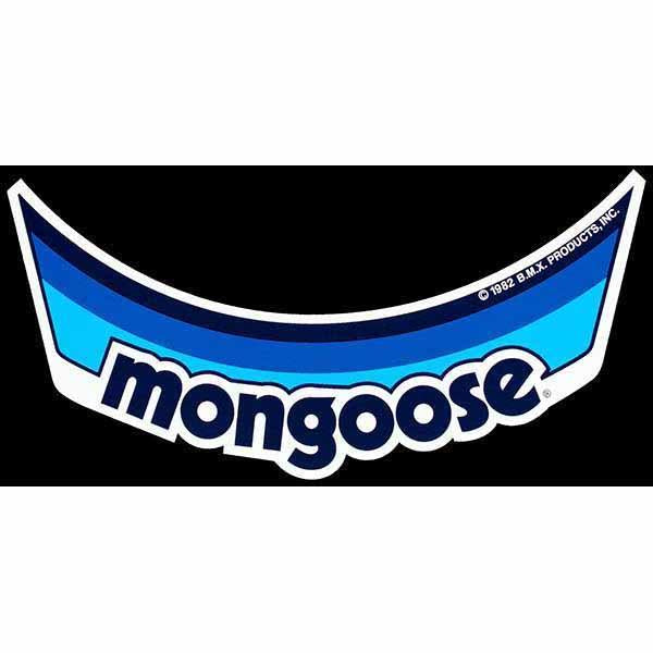 Mongoose Visor Decal - Blue Old School Bmx Decal