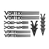 Vortex - Stripes BLACK DIECUT Decal set - old school bmx - Bmx Products AU