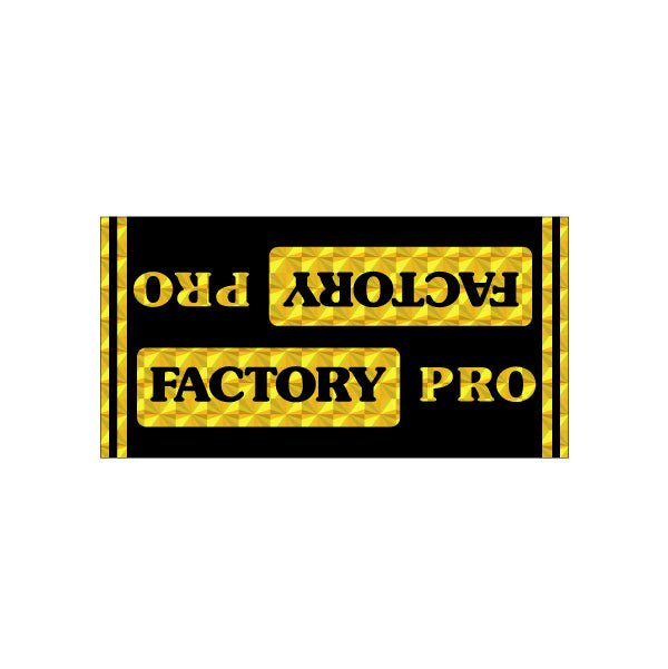 Webco - Factory Pro - Yellow PRISM downtube decal - old school bmx - Bmx Products AU