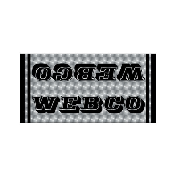 Webco - PRISM downtube decal - old school bmx - Bmx Products AU