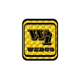 Webco - Prism gold Headtube decal - old school bmx - Bmx Products AU