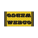 Webco - Yellow PRISM downtube decal - old school bmx - Bmx Products AU